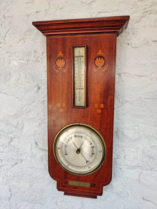 Edwardian aneroid barometer