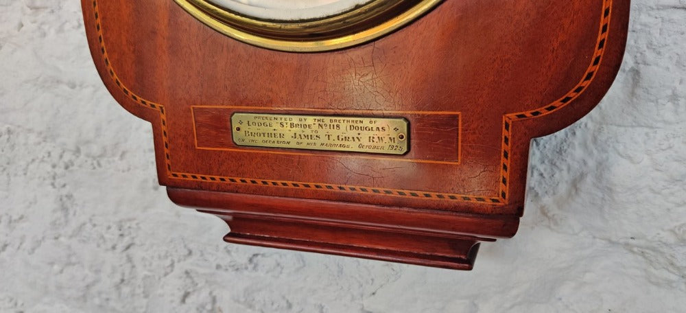 Vintage Masonic Aneroid Barometer