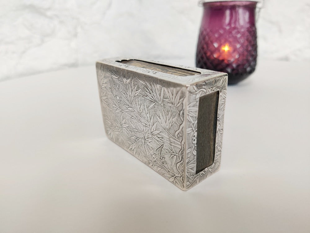 silver match box