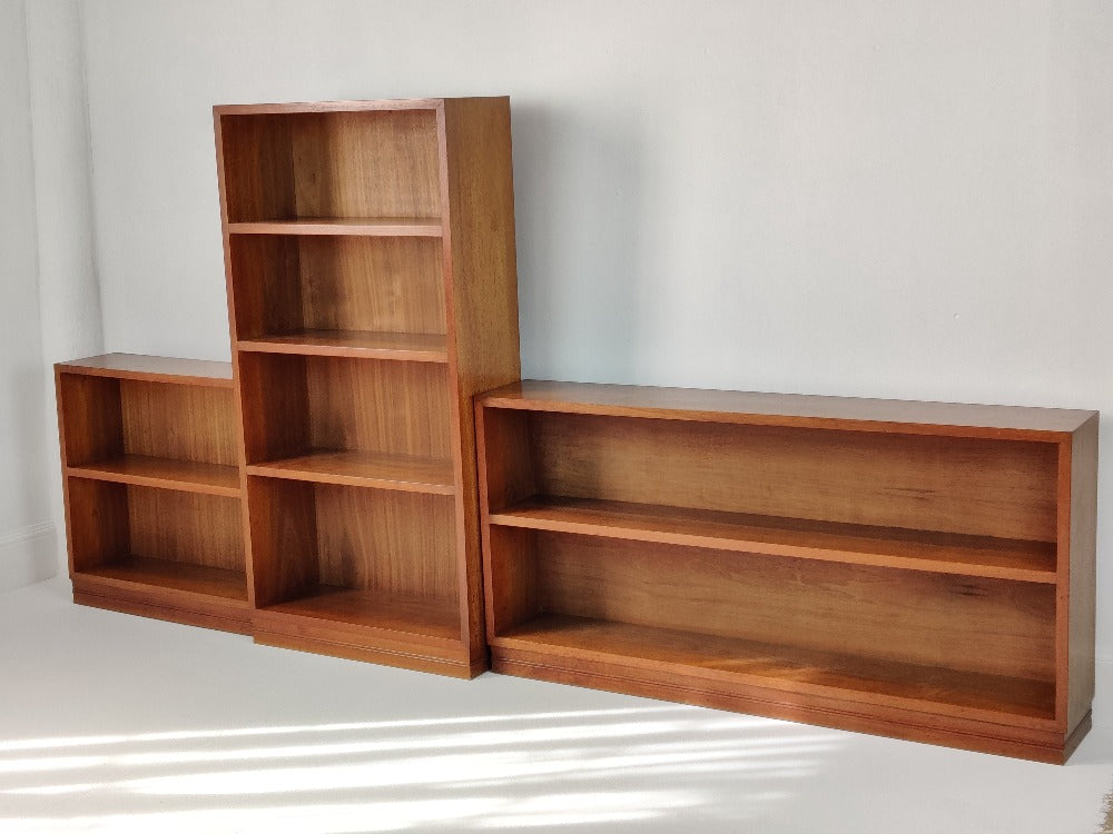 Walnut modular bookshelves