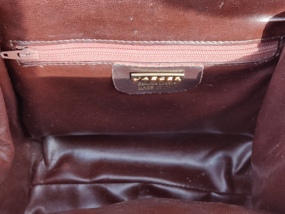 Vintage Jaeger Leather Hand Bag