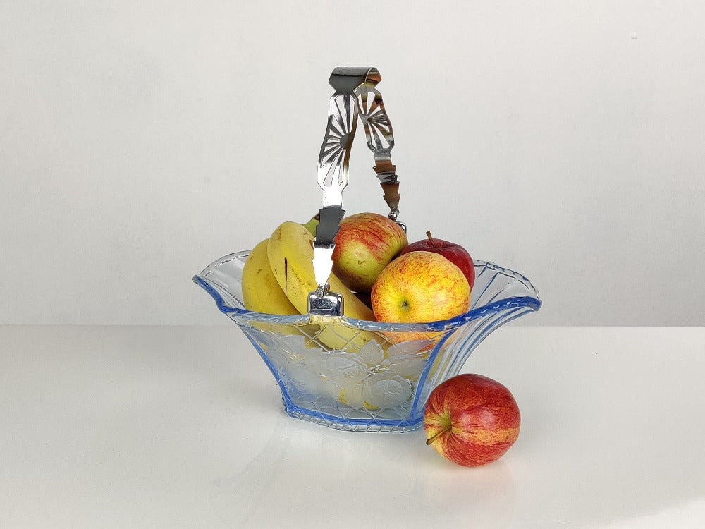 Depression glass fruit bowl