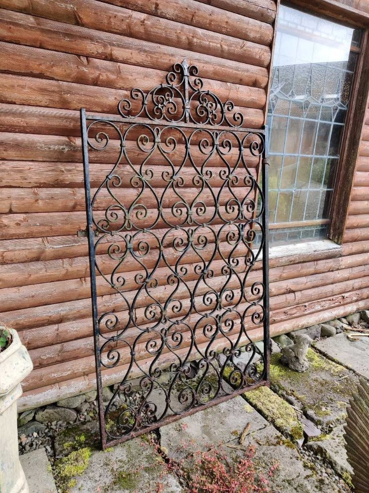 vintage wrought iron gate
