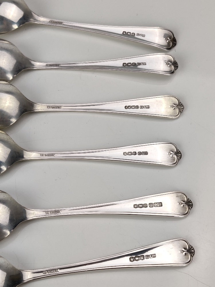 Antique silver tea spoons