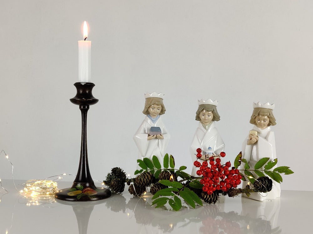 hand painted candlesticks