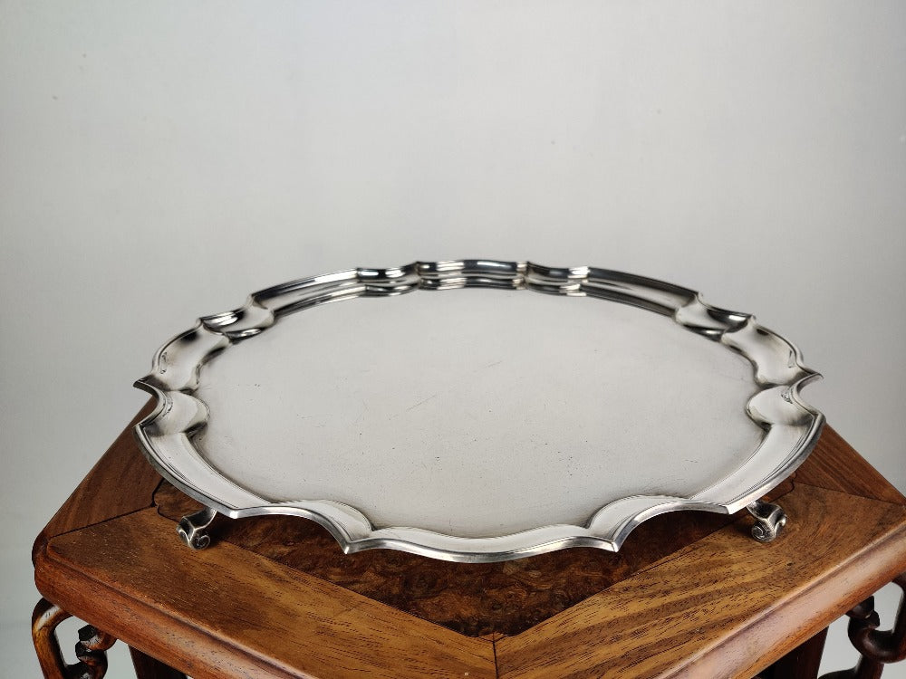 silver plated tray