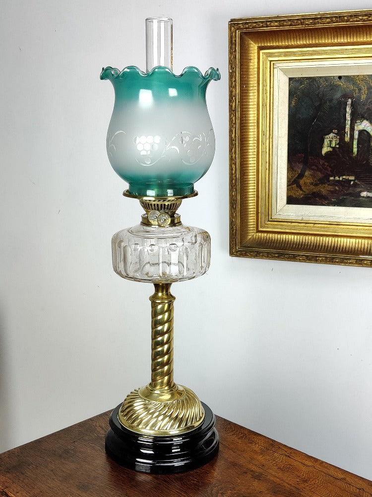 Victorian oil lamp