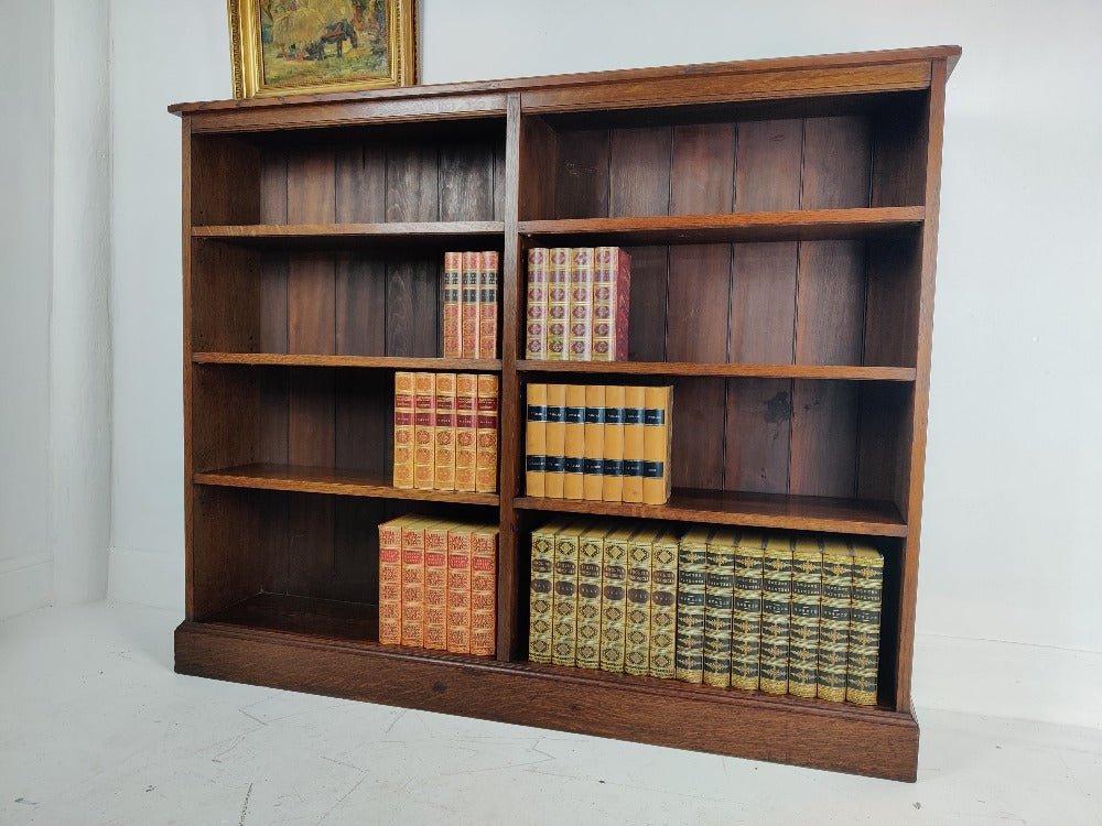 vintage oak bookcase