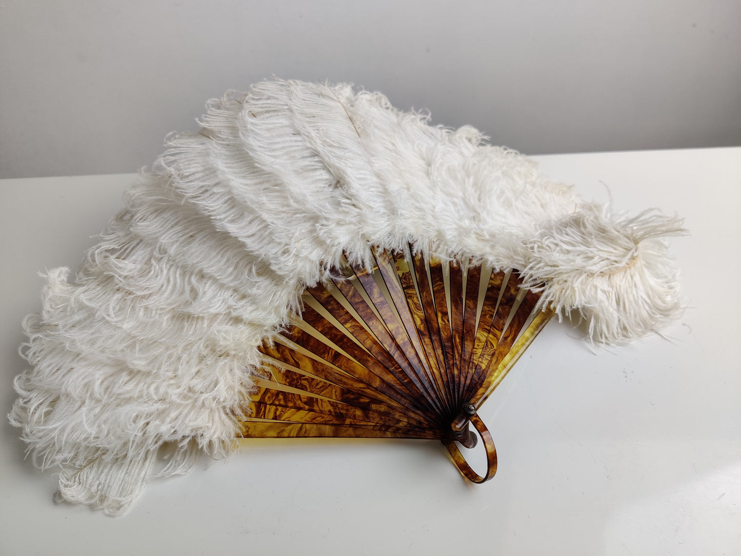 Vintage Ostrich Feather Fan