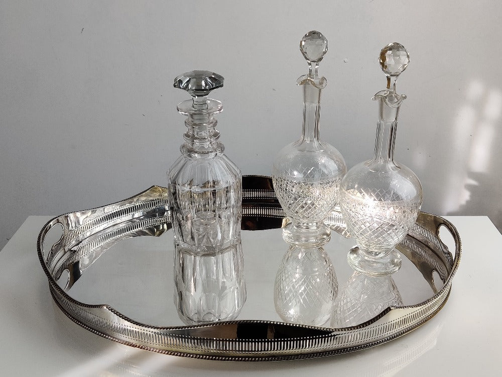 vintage silver tray