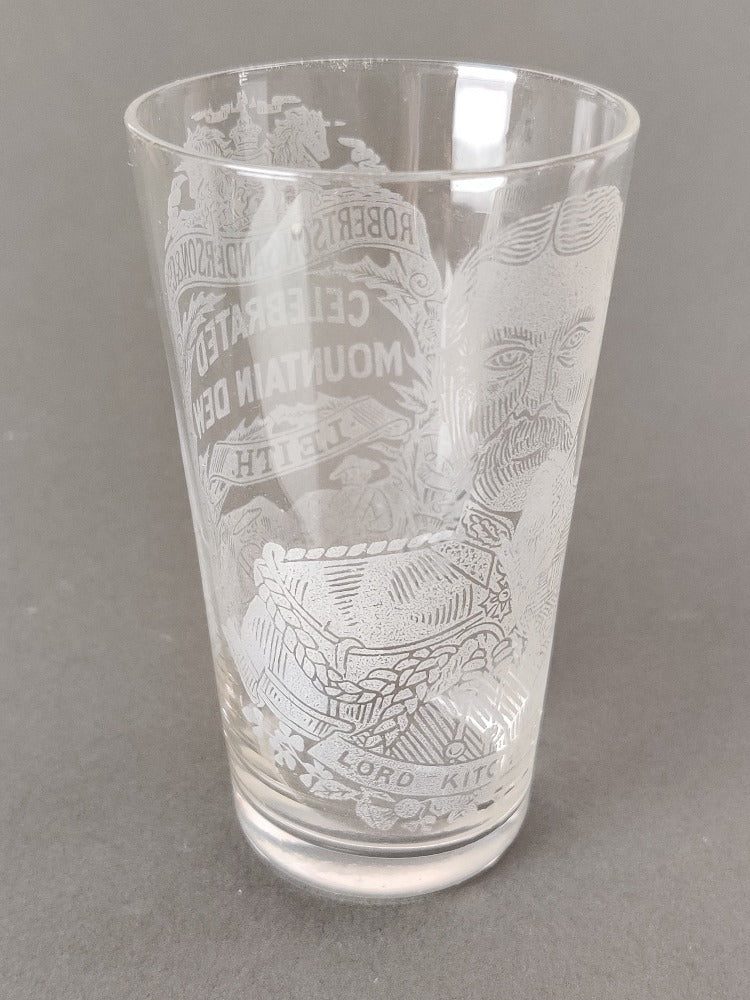 vintage etched glass Lord Kitchener
