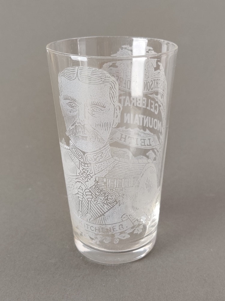 Antique etched glass