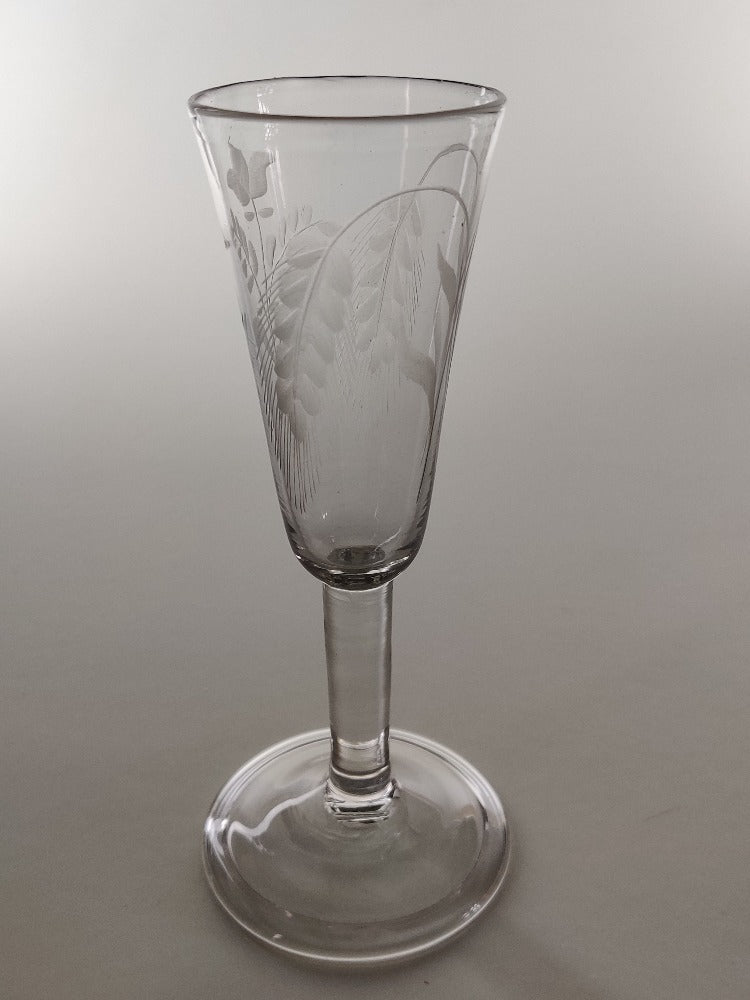 antique ale glass