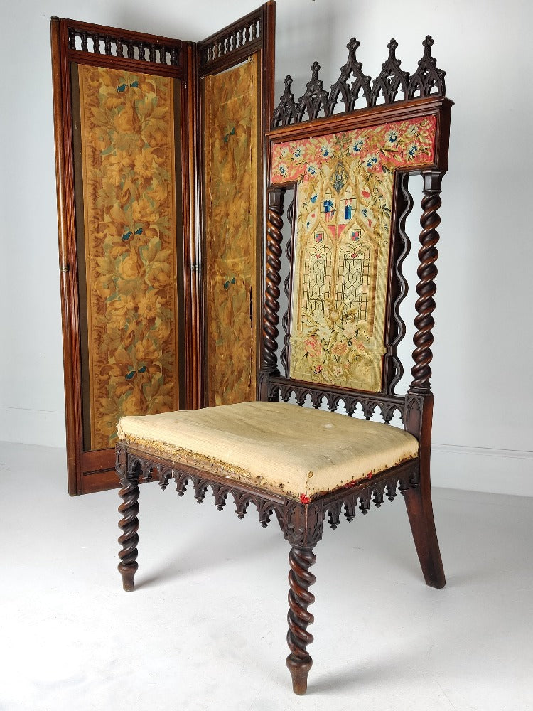 Strawberry Hill Gothic Revival Chair - Throne