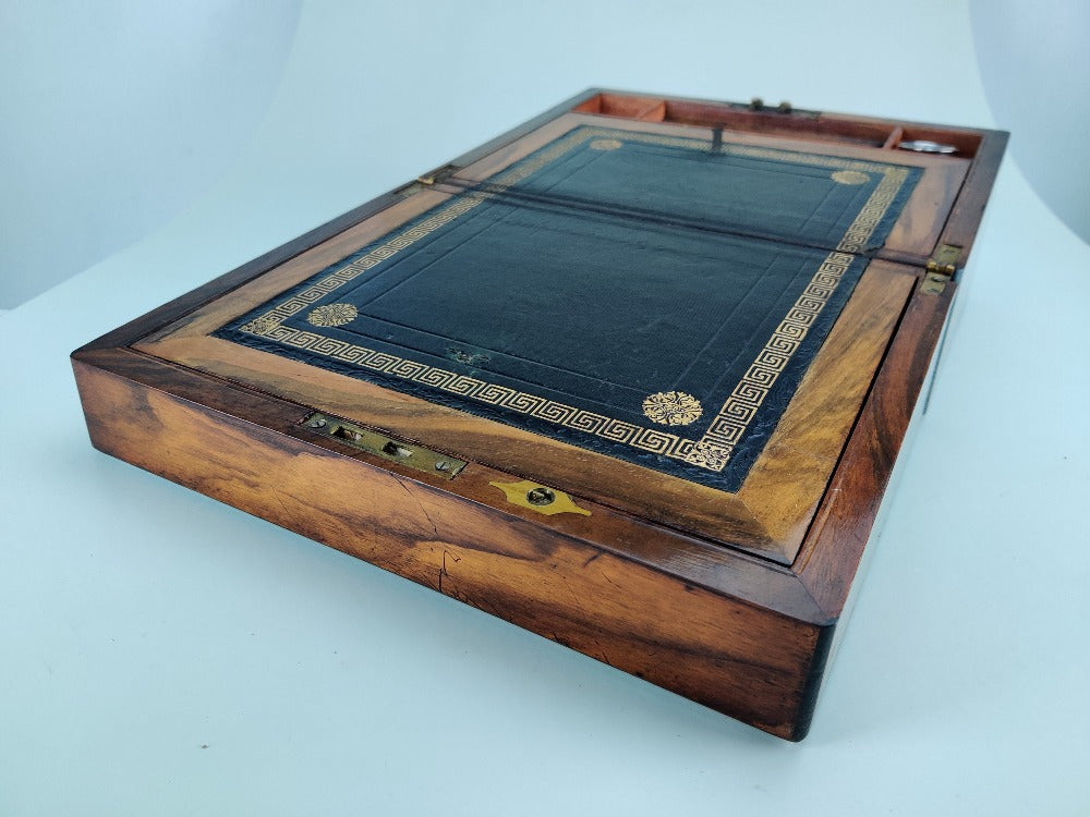 vintage leather writing slope