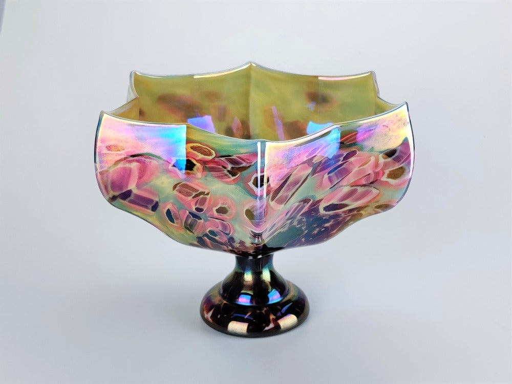 Bowl/Compote - Art Deco Lustre Glass