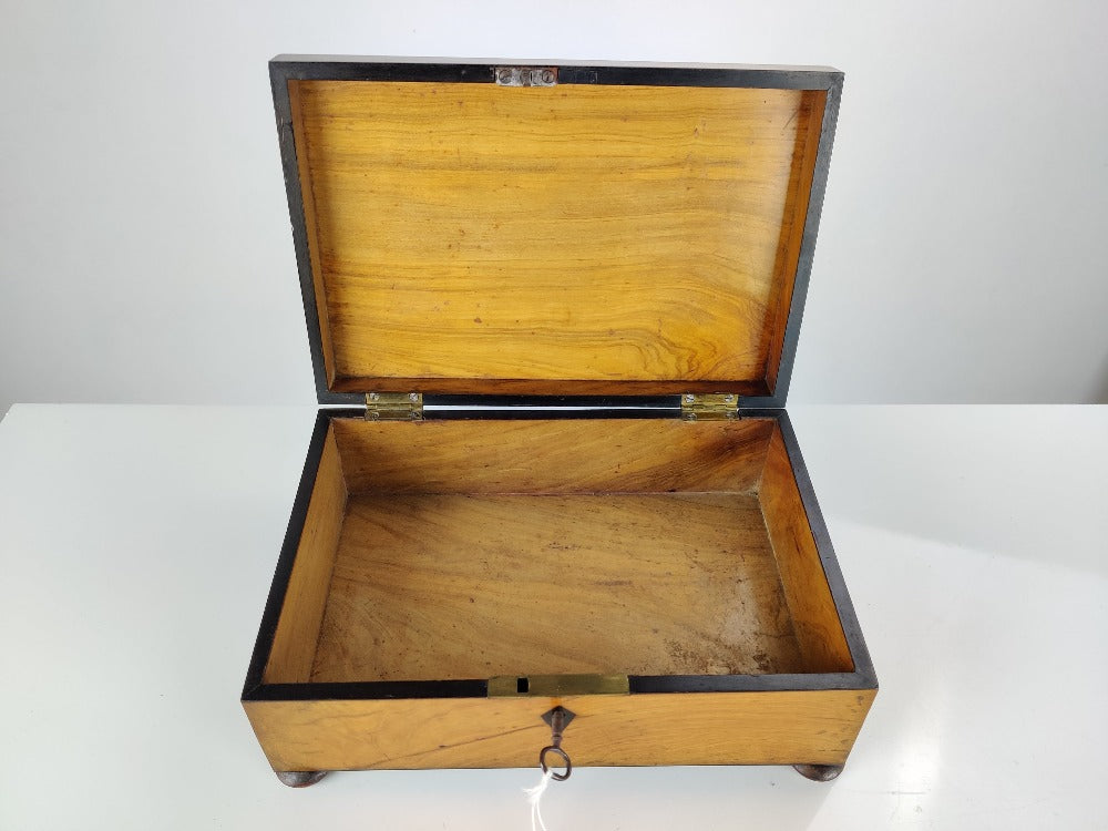 antique olive wood box