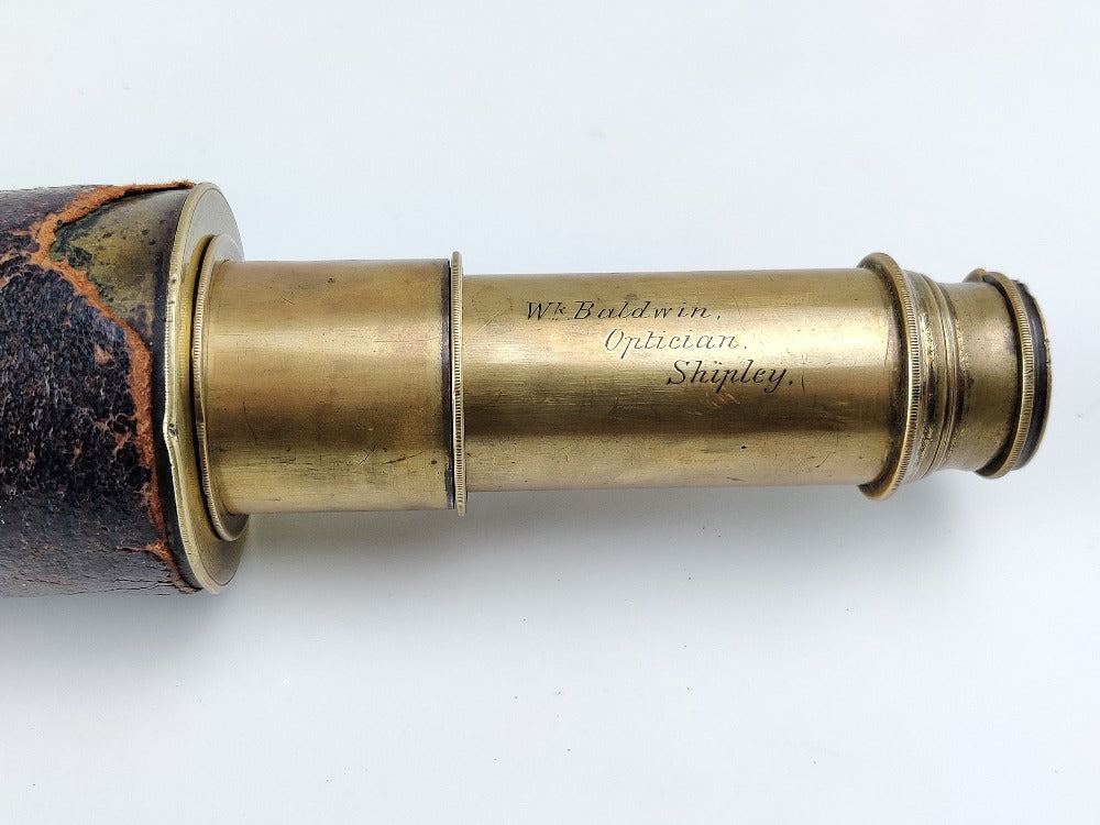 Antique brass telescope stock image. Image of brown, looking - 21843719