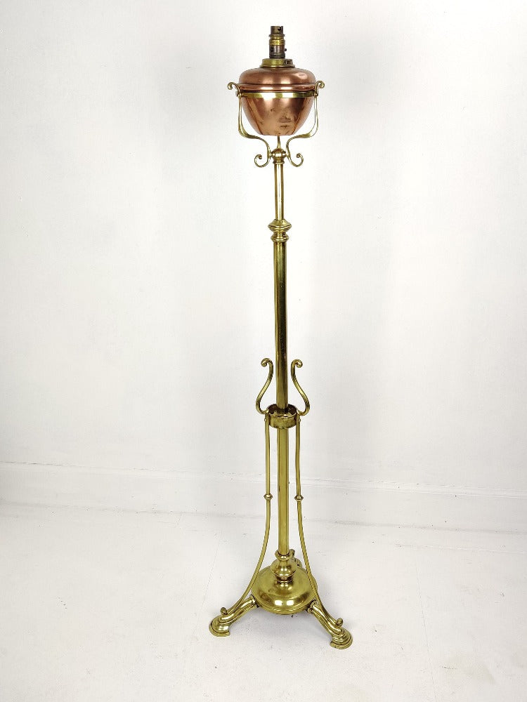 Art Nouveau telescopic lamp base