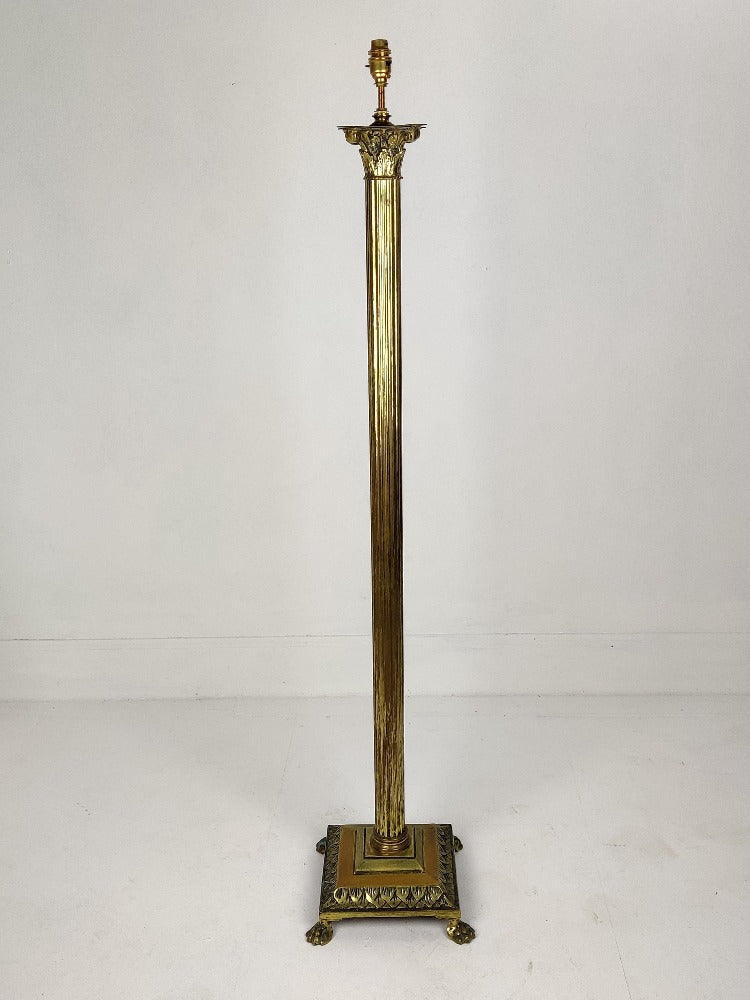 standard lamp with corinthian column