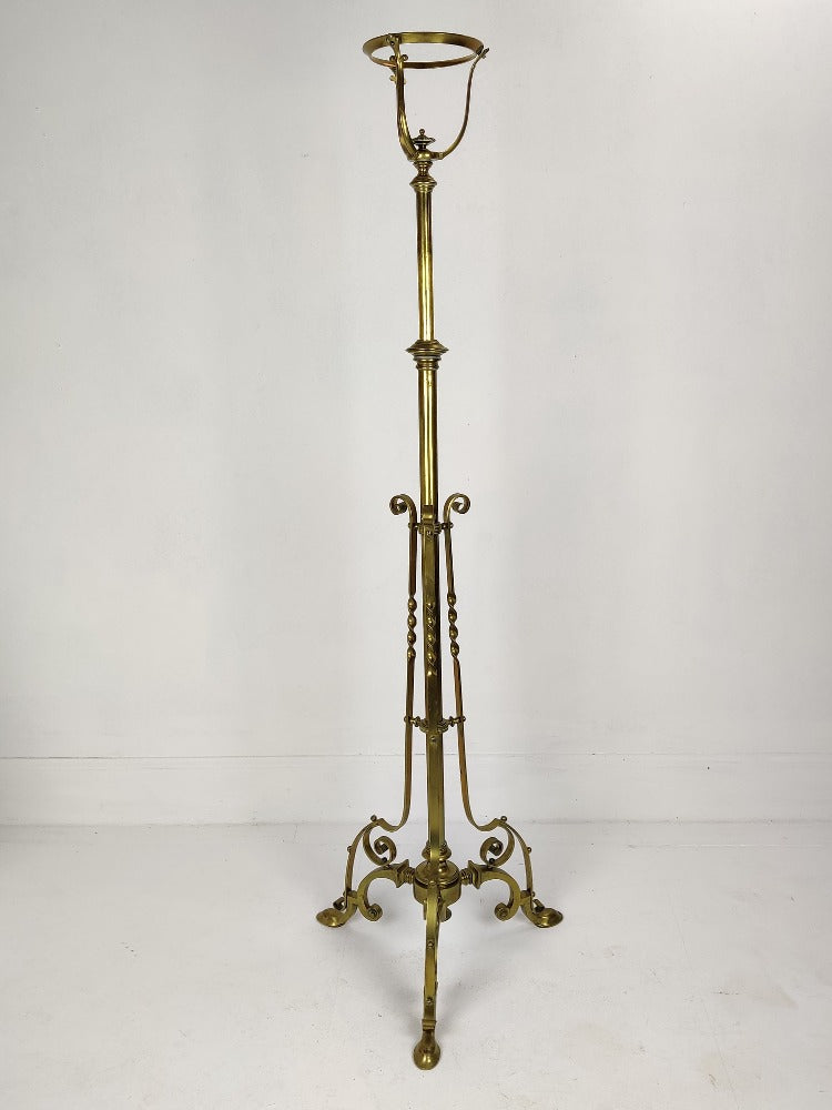 antique rise and fall electric lamp