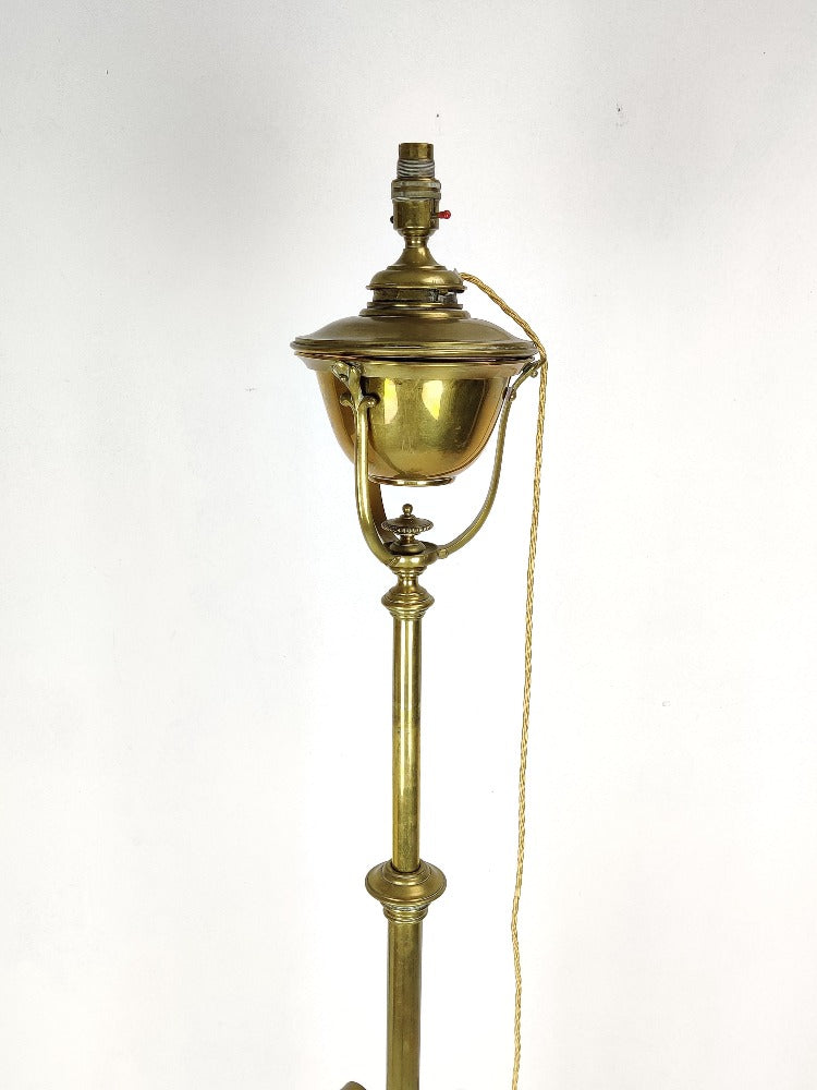 Electric Lamp - Brass Rise and Fall