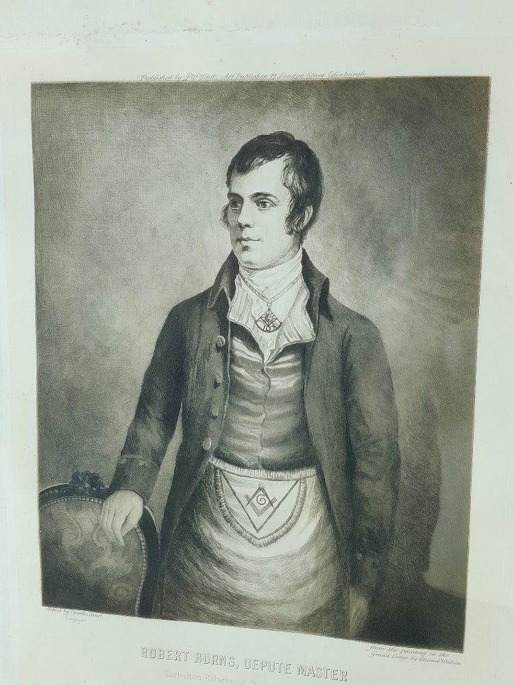 Etching - Robert Burns, Depute Master