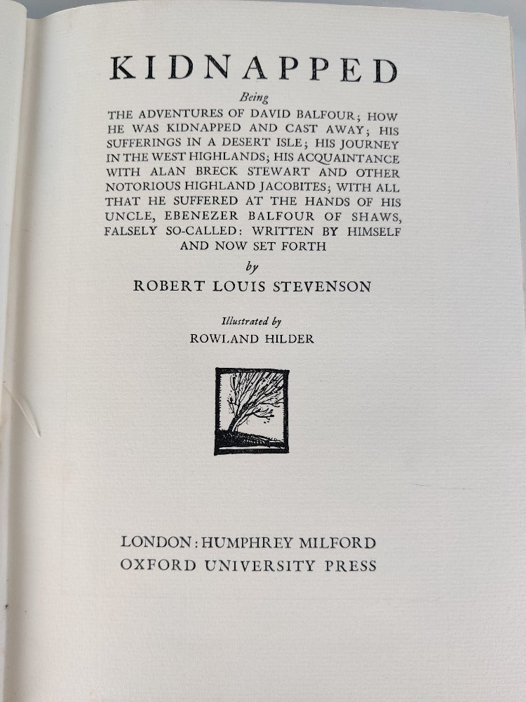 Kidnapped - Stevenson, Robert Louis - Book