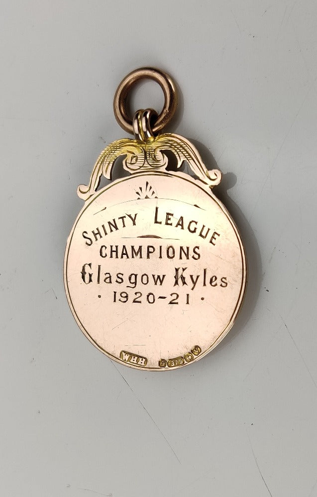 Glasgow Kyles Shinty medal