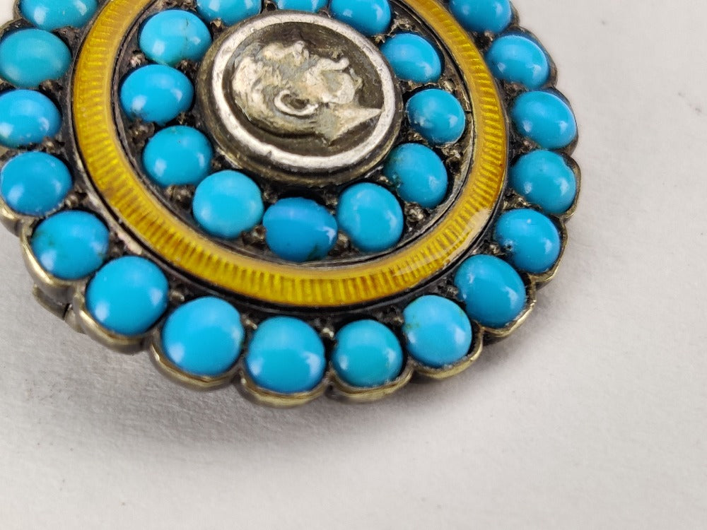 Turquoise on sale brooches pins