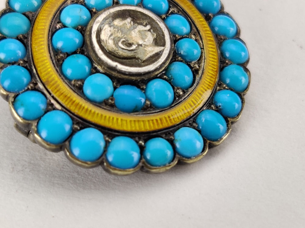 Brooch - Antique Turquoise
