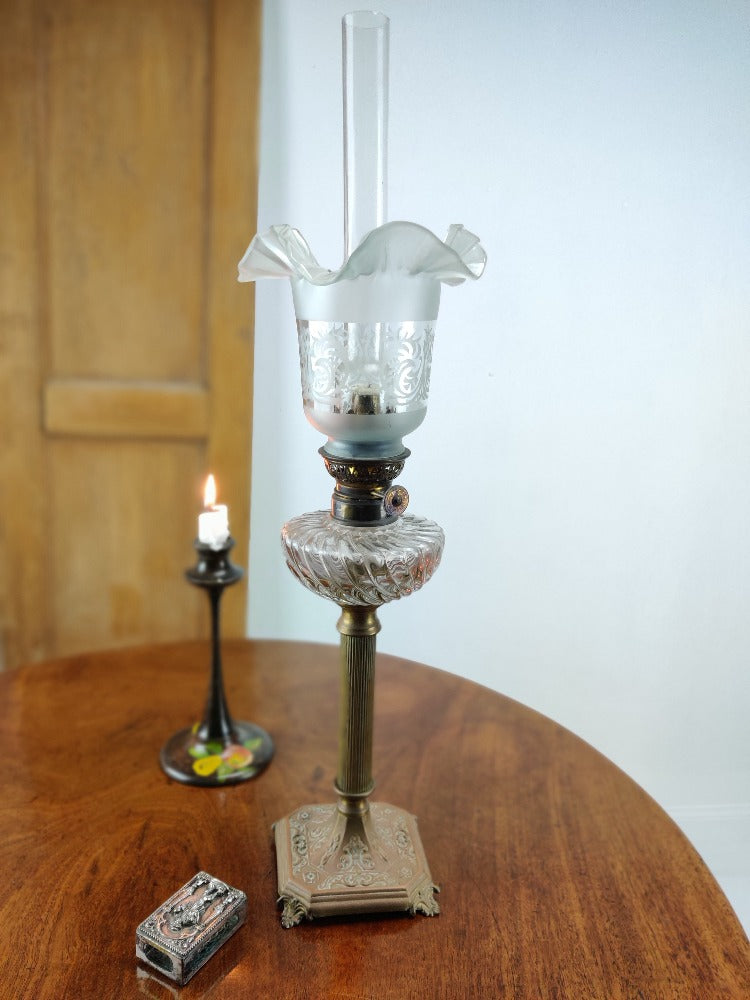 French oil lamp