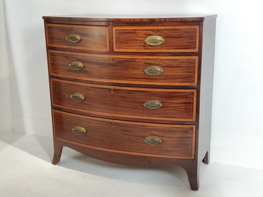 bow fronted chest of drawers