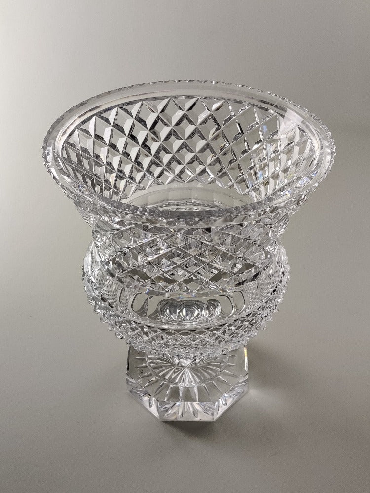 Impressive Vintage Cut Glass Vase