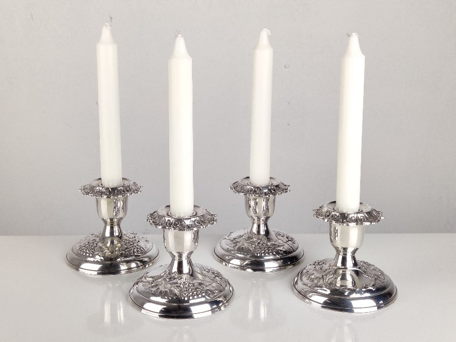 Silver candlesticks
