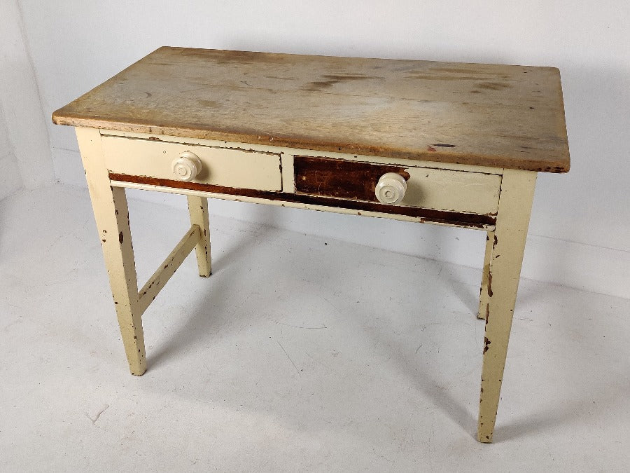Vintage pine writing table