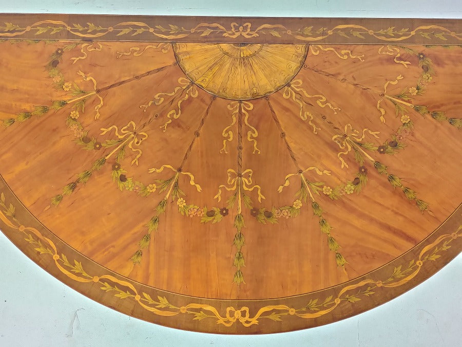 antique inlaid card table