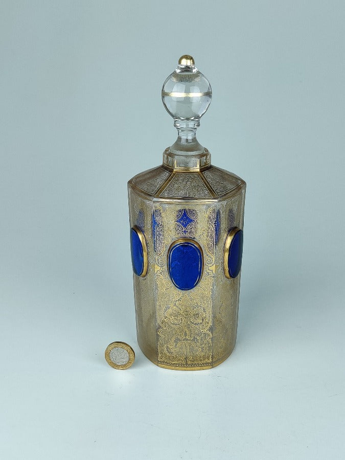 antique moser bottle