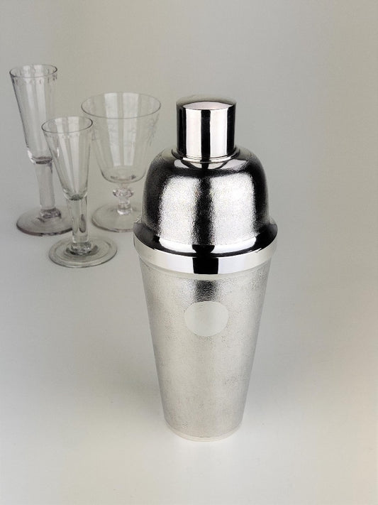Silver cocktail shaker